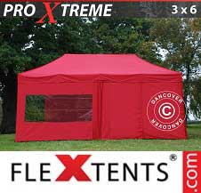 Pikateltta FleXtents Pro Xtreme 3x6m Punainen, sis. 6 sivuseinää